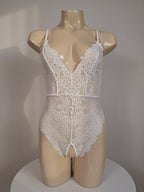 Love In Lace Bodysuit | White